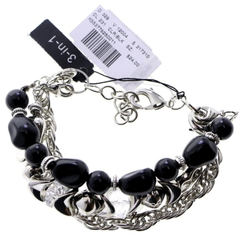 Catherine's "3-in-1" silver plus sized bracelet